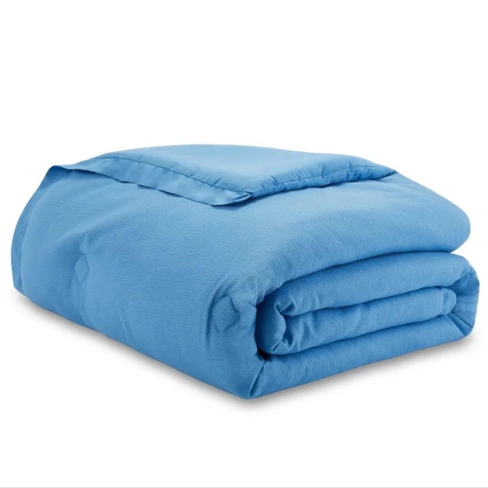 Mainstays Blue 3Pc Microfiber Comforter Sham Set Size Twin/TwinXL
